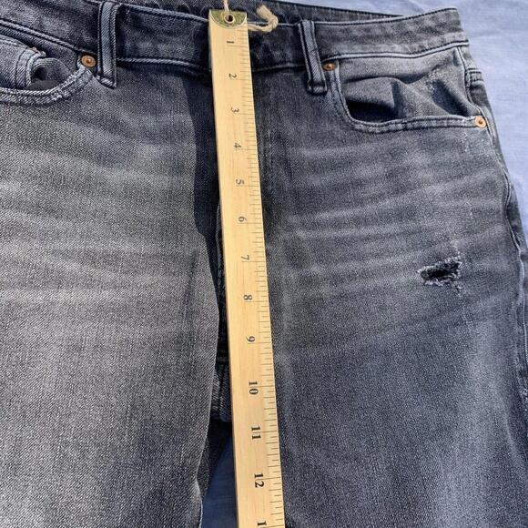 American Eagle Mens Airflex 360 Medium Wash Distressed Black Jeans W33 L32​​​ - Picture 7 of 11